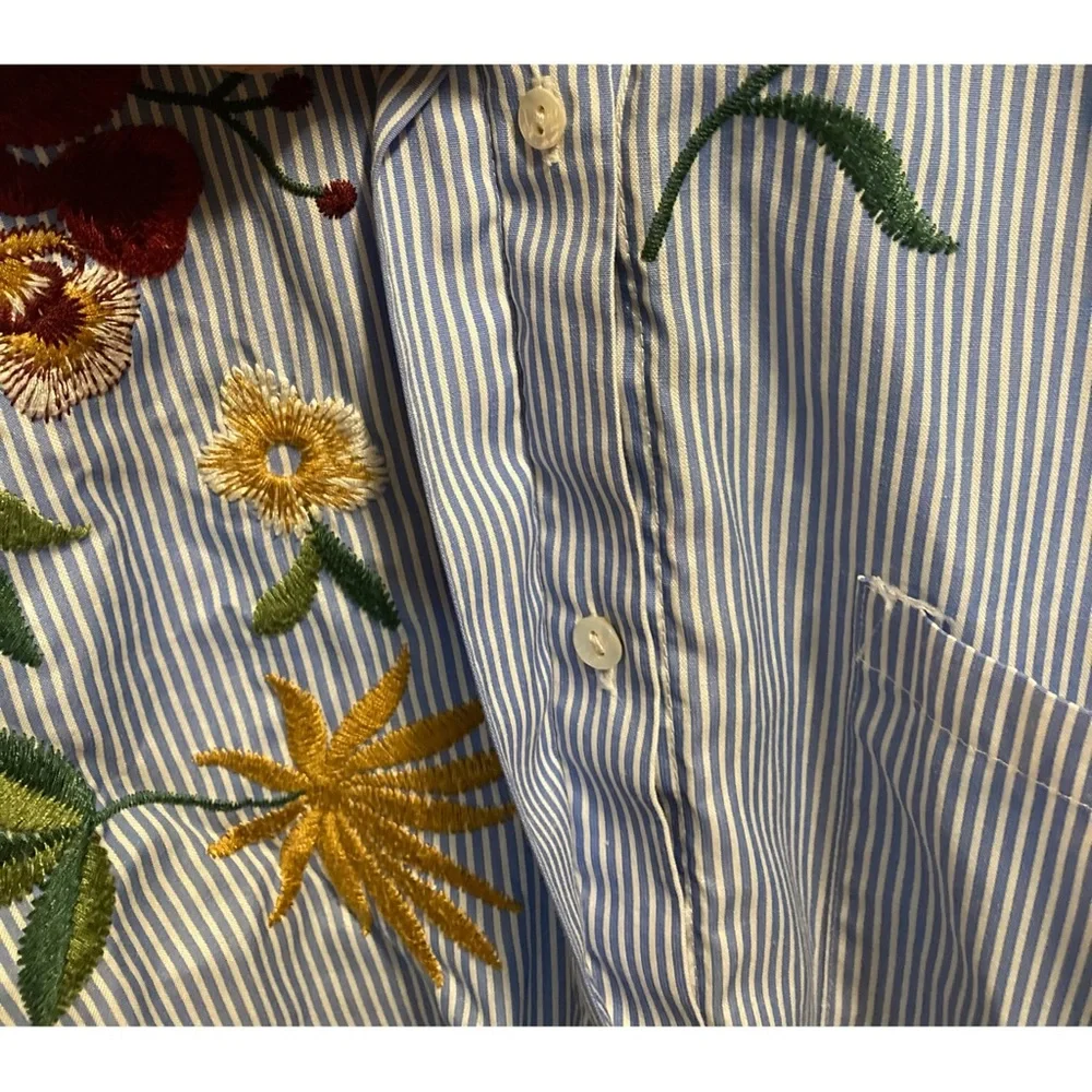 Zara Woman Embroidered Shirt - Picture 10 of 16